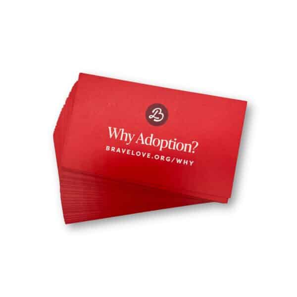 Why Adoption? Pocket Notecards (Set of 30 Cards)