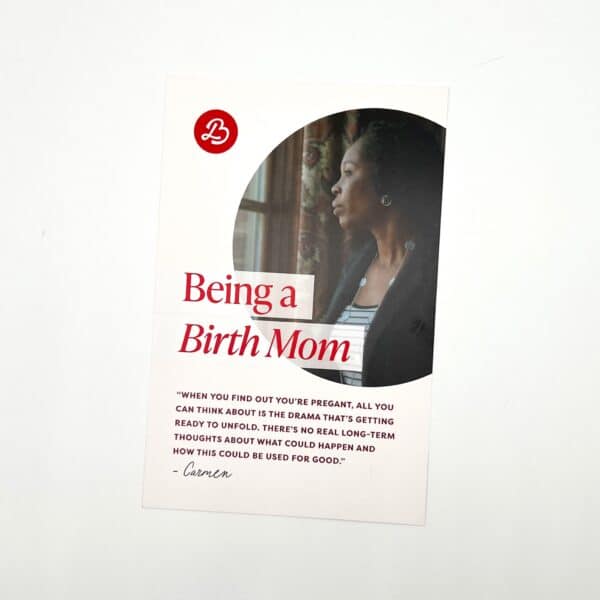 Birth Mom Testimonial Flyer